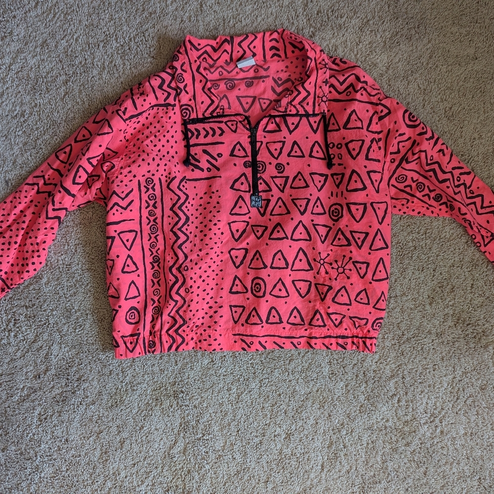 OP, Vintage Neon Pink Jacket, Large